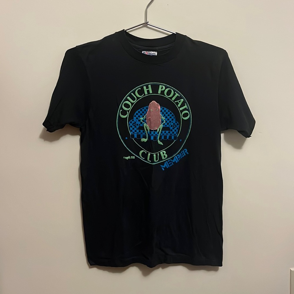 Vintage 1986 COUCH POTATO CLUB TEE